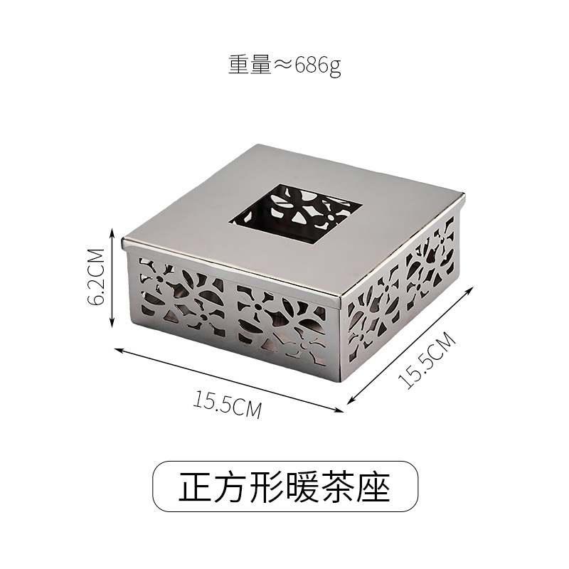 温茶炉ろうそく加熱台座が精巧で透かし彫りされた茶道が小さくて豪華で暖かい茶炉日本式ホテルレストランが業務用です。|undefined