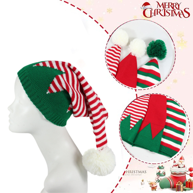 Nuovo cappello di Natale lavorato a maglia cappello invernale per adulti cappello decorativo festivo per adulti produttori vendita diretta_voghion.com