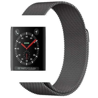 适用AppleWatch6/5不锈钢磁吸苹果手表带 iwatch6代 米兰尼斯表带|ms