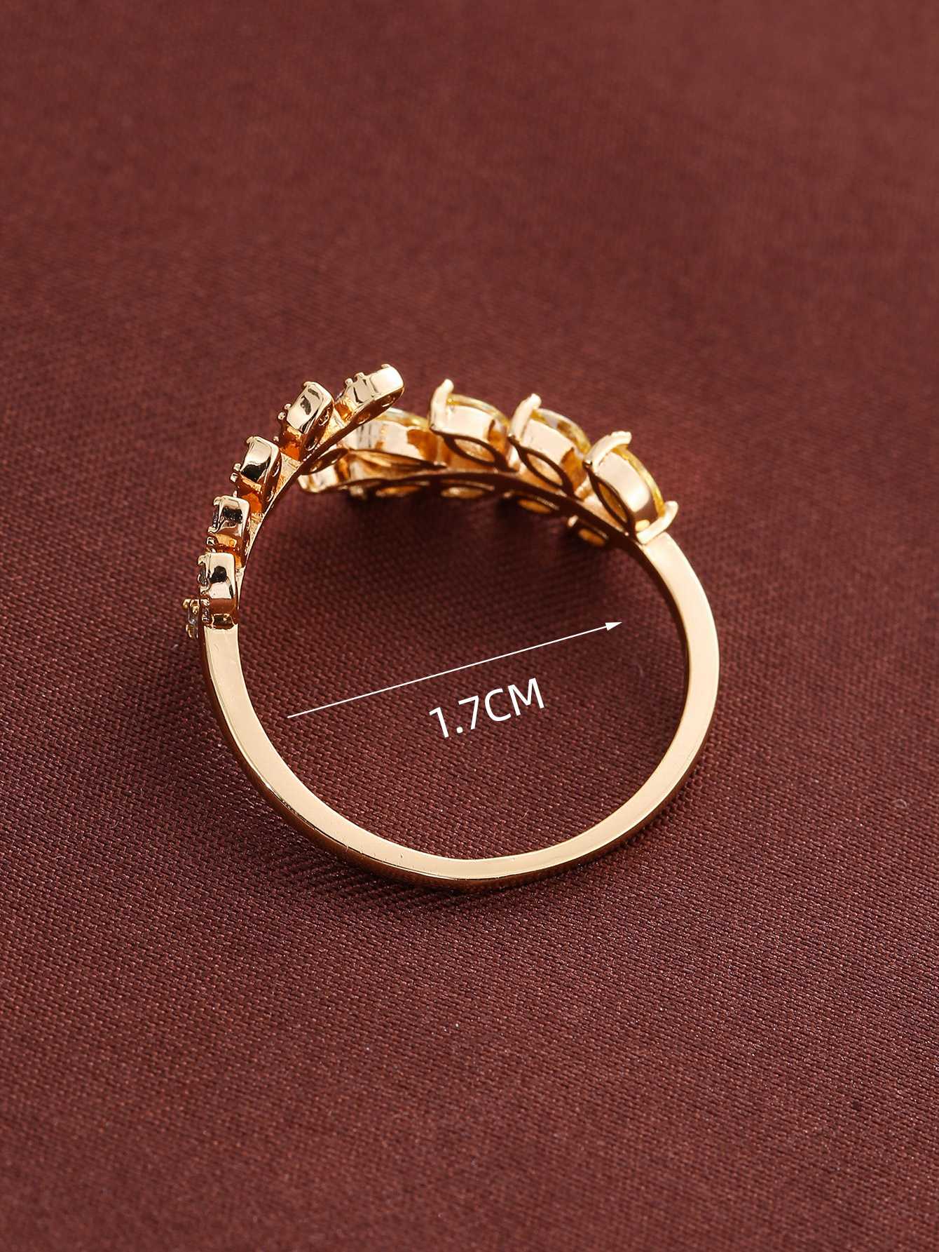 Beliebte, meistverkaufte, schlichte, modische und kreative Blatt- und Weizenähren-Design, elegant, leicht und luxuriös, vielseitiger offener Ring für den täglichen Gebrauch