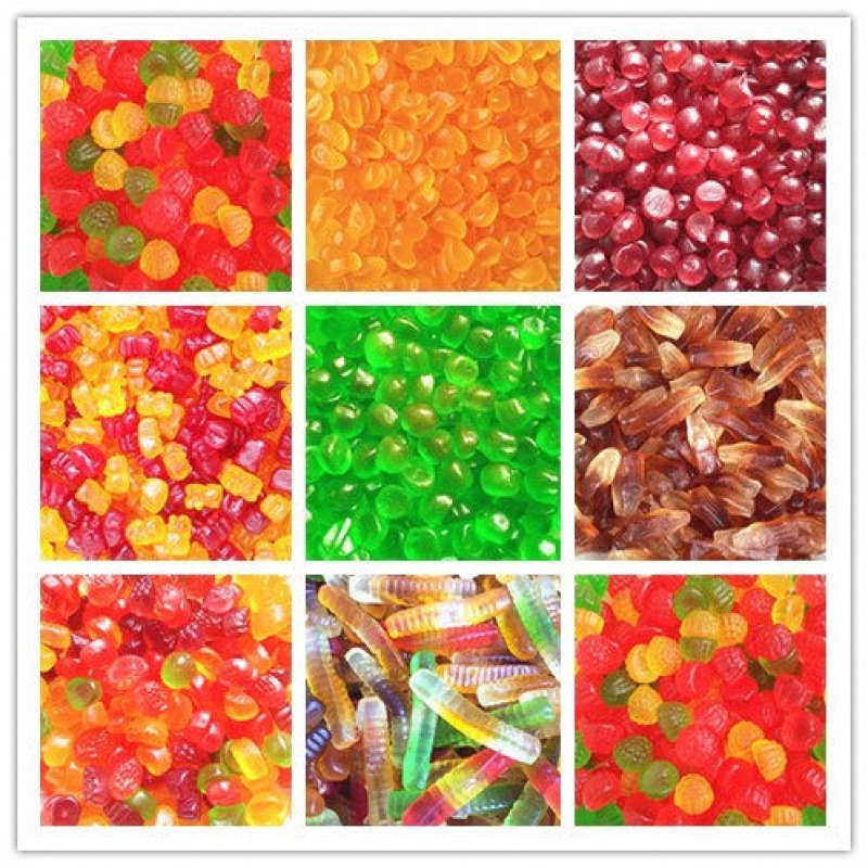 年货橡皮糖500g软糖综合qq糖彩色糖果多种形软糖休闲零食小吃半斤