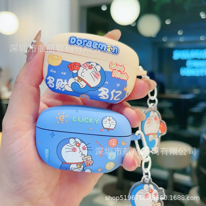 Doraemon Is Suitable for Sony Wf-1000Xm6 Bluetooth Headphones and Protects the Sony 1000Xm5 Silicone Headphone Case