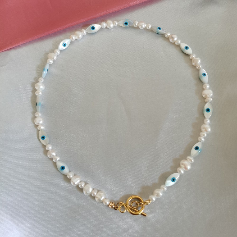 32g Weight Bracelets, Necklace Classification 2 PCS/Package Quantity Holiday, Daily Occasion Beaded, Freshwater Pearl, Titanium Steel Material Geometric Pattern Women's Gender Casual, Simple Style Style 2 PCS/Package Beaded Freshwater Pearl Titanium Steel Freshwater Pearl Jewelry Sets 63