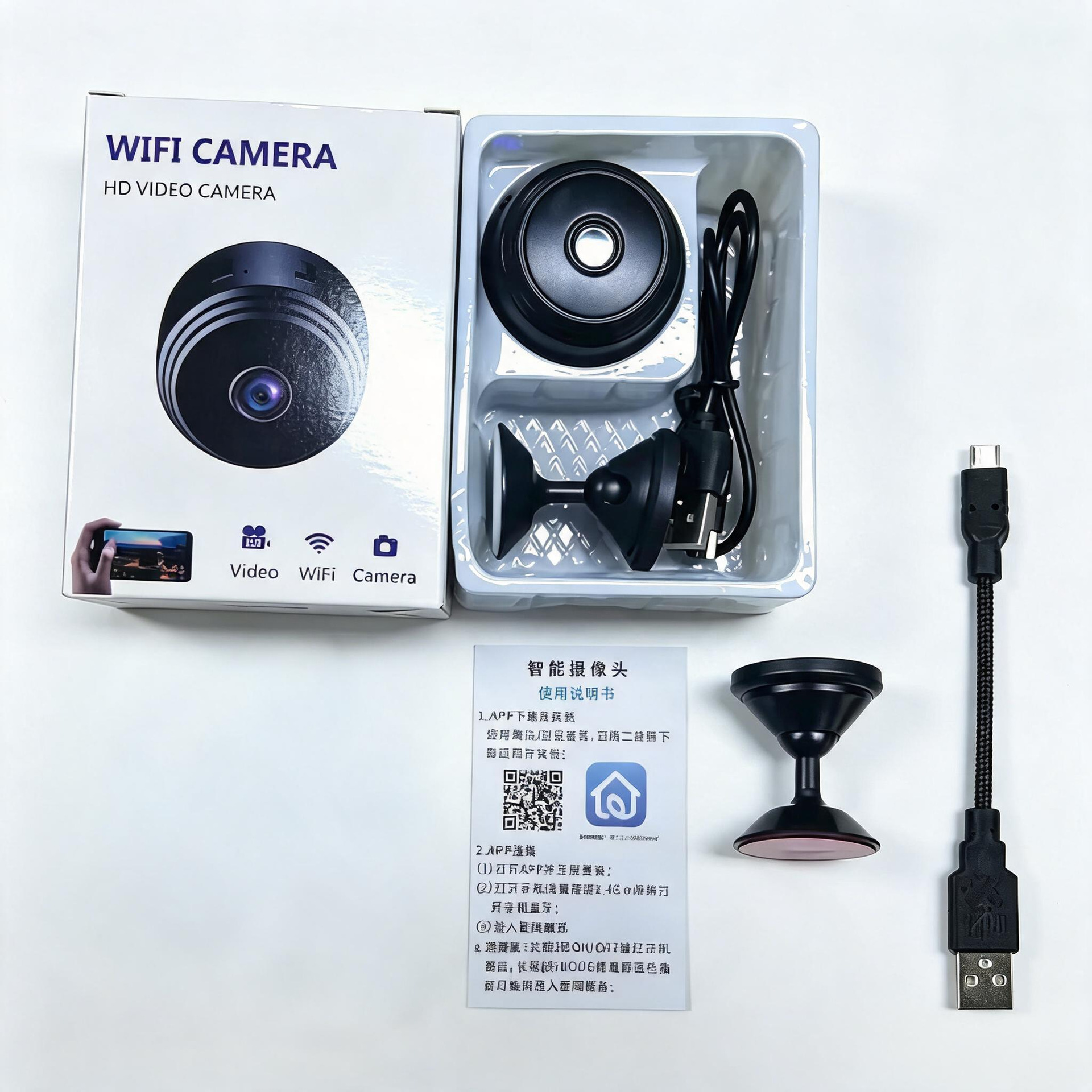 Cámara A9 Cámara HD inalámbrica Cámara de monitor remoto WiFi Cámara de red 1080P a9