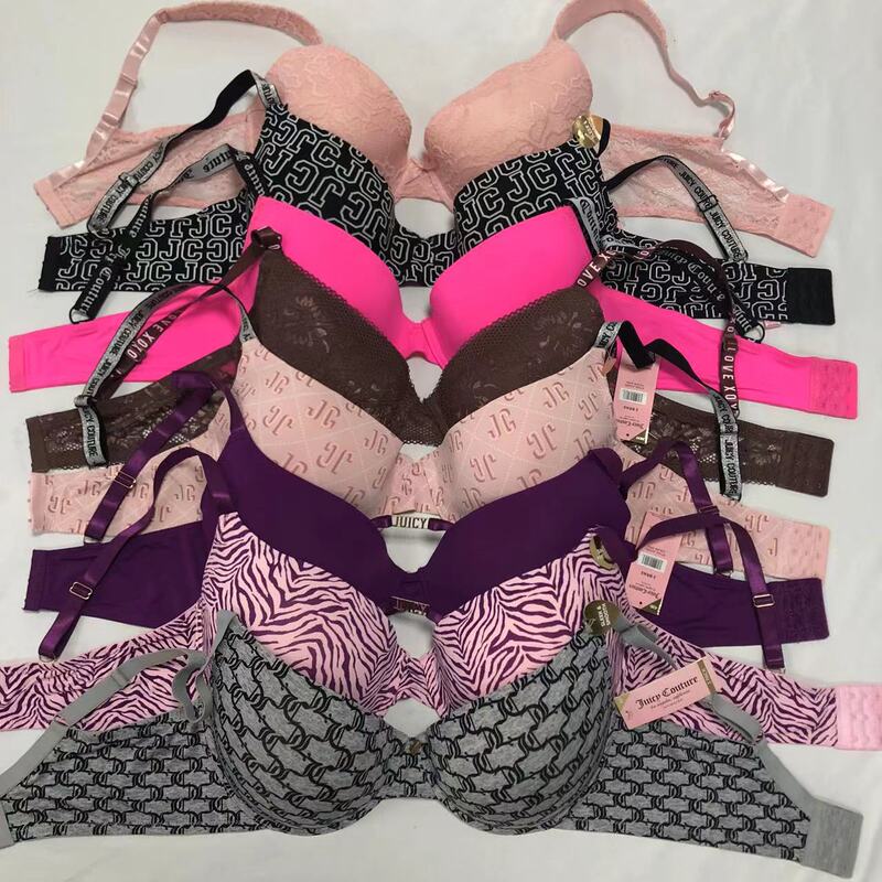Foreign Order Miscellaneous Lingerie Stock, Knitted Smooth Surface Push-Up Bras with Underwire, Large Size Bras. Contact Customer Service before Placing an Order