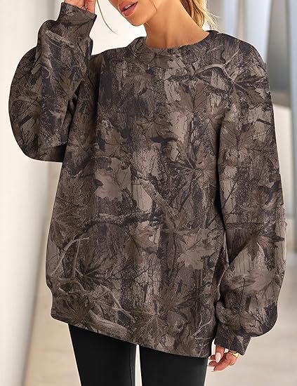 Felpa da caccia con colletto a foglia d'acero da uomo, nuova moda europea e americana, felpa oversize da donna_voghion.com