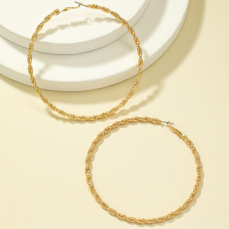 Fashion Geometric Alloy Metal Earrings