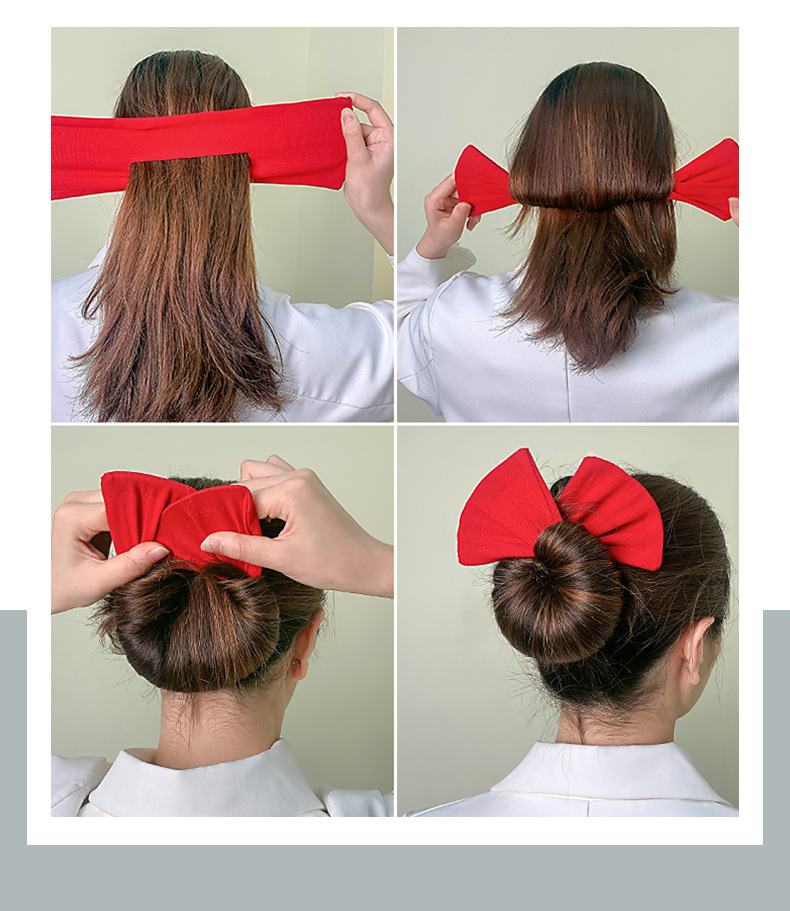 Women's Simple Style Solid Color Cloth Hair Band display picture 3