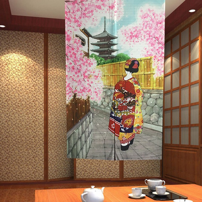 Japanese-Style Fabric Printed Door Curtain Kimono Thickened 150 Pieces Wholesale Retail Restaurant Cuisine Shop Japanese-Style Fabric Printed Door Curtain Kimono Thickened 150 Pieces Wholesale Retail Restaurant Cuisine Shop