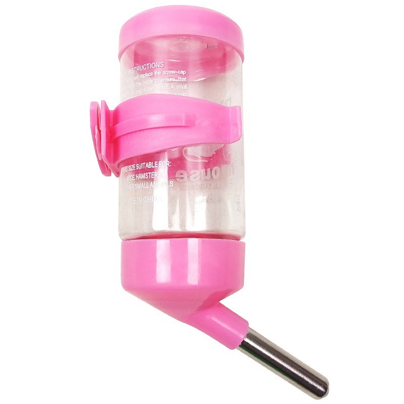 Hámster de conejillo de indias bebiendo agua de oso de oro