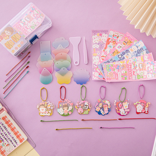 DIY Gukka Set Gift Box Gukka Full Set Wholesale Colorful Gukka Children's Handmade Material Gukka Sticker Set