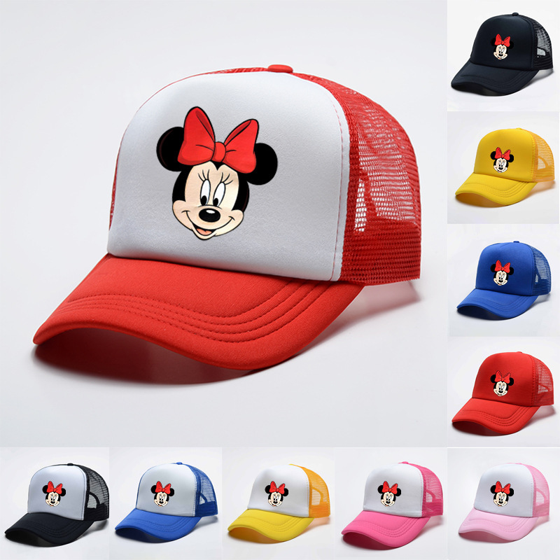 Foreign trade children's hats, duck caps, street trendy cartoon series, sun hats, mesh breathable, medium and large children's one-size-fits-all code 03061