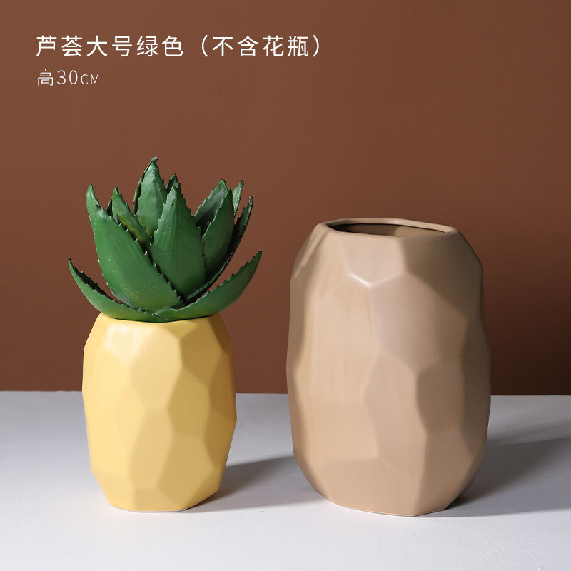 Nórdico simple geométrico Morandi florero arte cerámica decoración hogar sala de estar flor arreglo flor seca Mesa Decoración