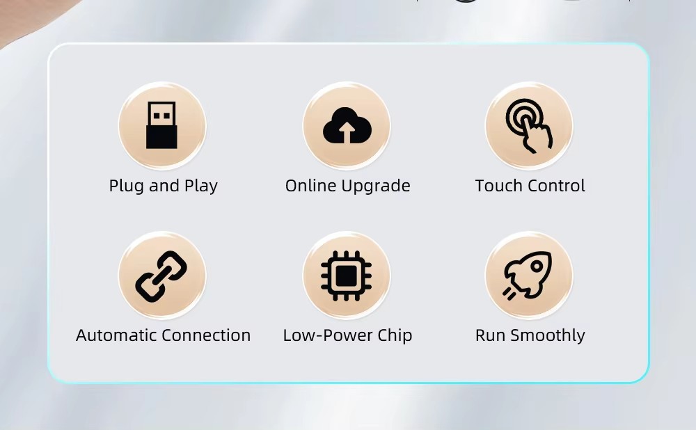 Cross-Border Car Wireless Carplay Box Android Box Wired to Wireless Carplay Adapter Two-In-One