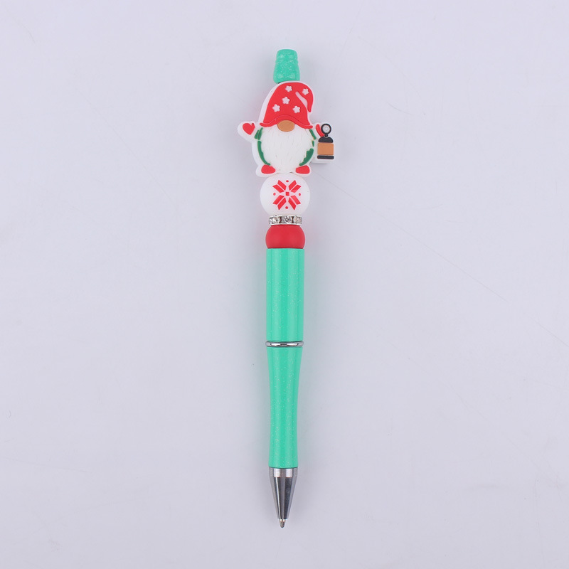 1 Piece Santa Claus Learning Daily Christmas Plastic Silica Gel Cute Ballpoint Pen display picture 1