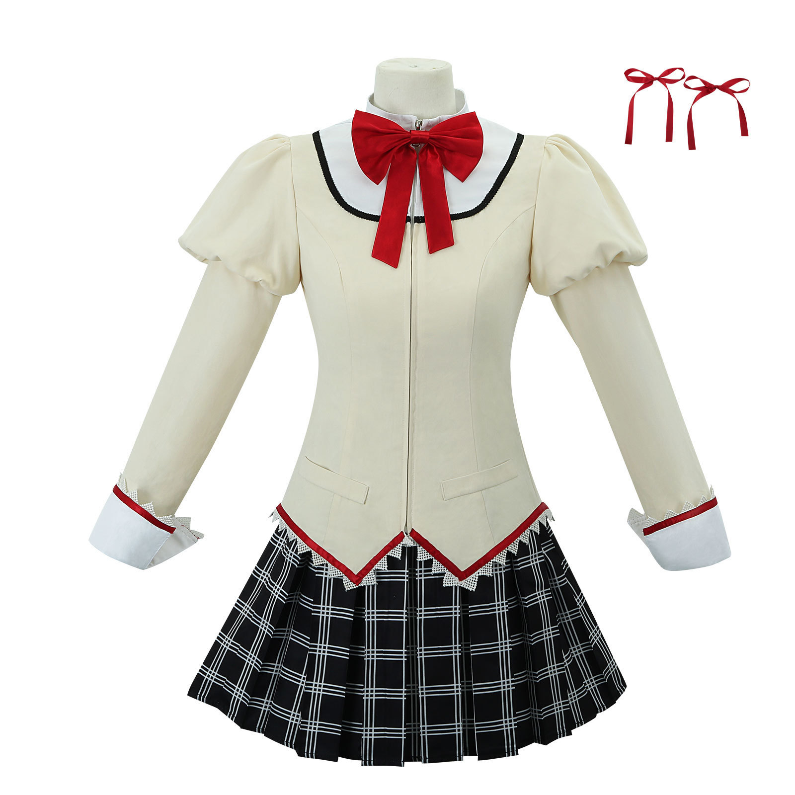Magical Girl Madoka Magica Cosplay Akemi Homura Cosplay Costume Miki Sayaka Kozakura Ayako School Uniform