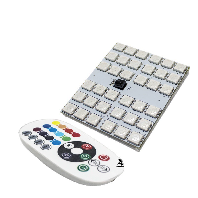 Двойной точечный RGB светодиодный свет в комнате, цветной свет, 5050-6smd светильник-фонарь, светильники мультфильмов, атмосфера