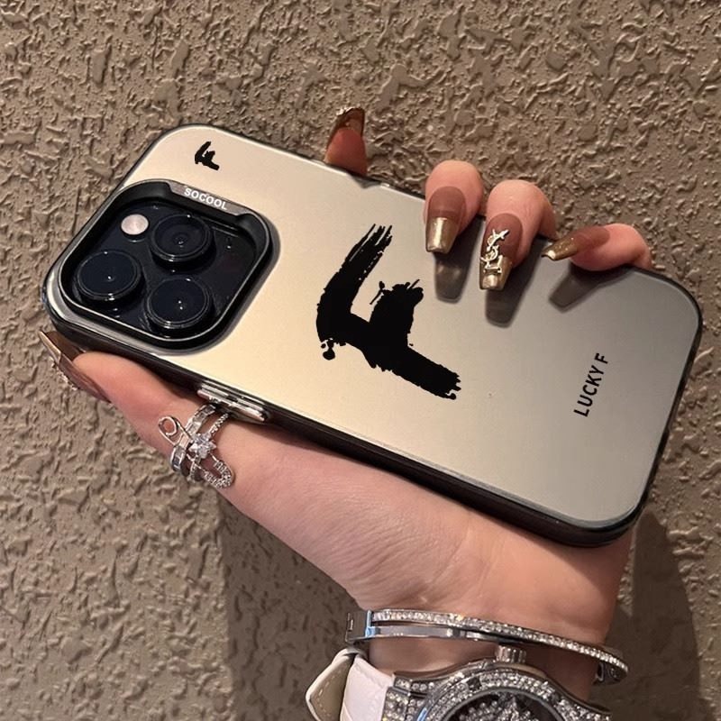 ラッキーアルファベットはアップル15携帯ケースiPhone14promax/13/12/11高級xs/xrのアイデアを適用する|undefined