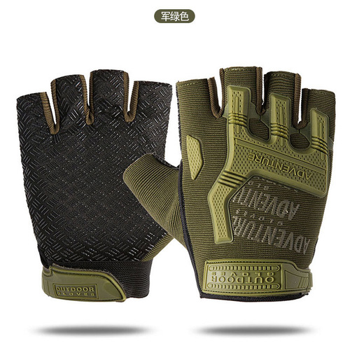 Tactical half-finger gloves for military fans men and women outdoor sports cycling training mountaineering sunshade performance fitness gloves