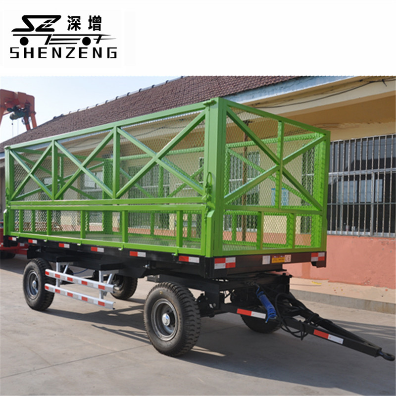 5吨农用拖车 自卸拖车 高护栏拖车 拖车底盘 自卸挂车 工具车