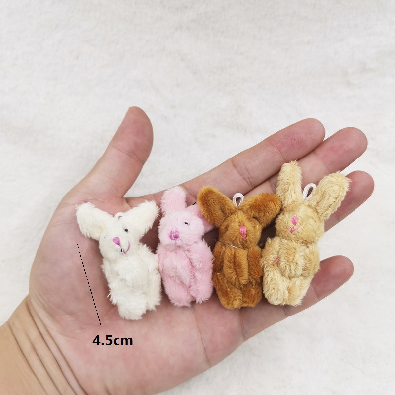 4.5cm long plush rabbit bunny