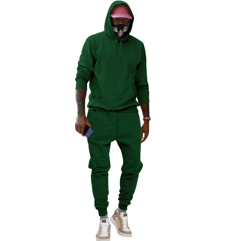 2023 Kapuzen-Plüsch-Hoodie Sport- und Freizeit-Sportbekleidung Zweiteiliges Set für Herren-Sets_voghion.com
