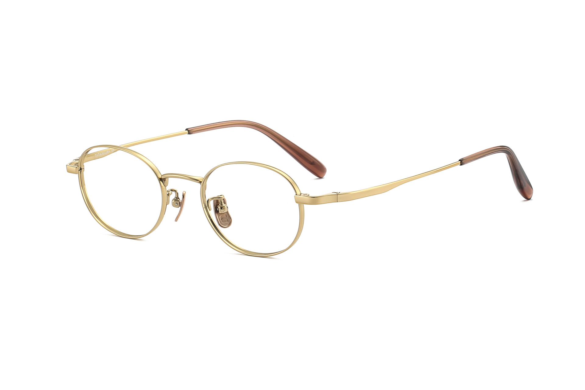 6047文芸の小さい円の枠の近視の眼鏡の女性の混陣の電気商の売れ行きの良い金の復古の知性の明るい銀色の平光の鏡の枠