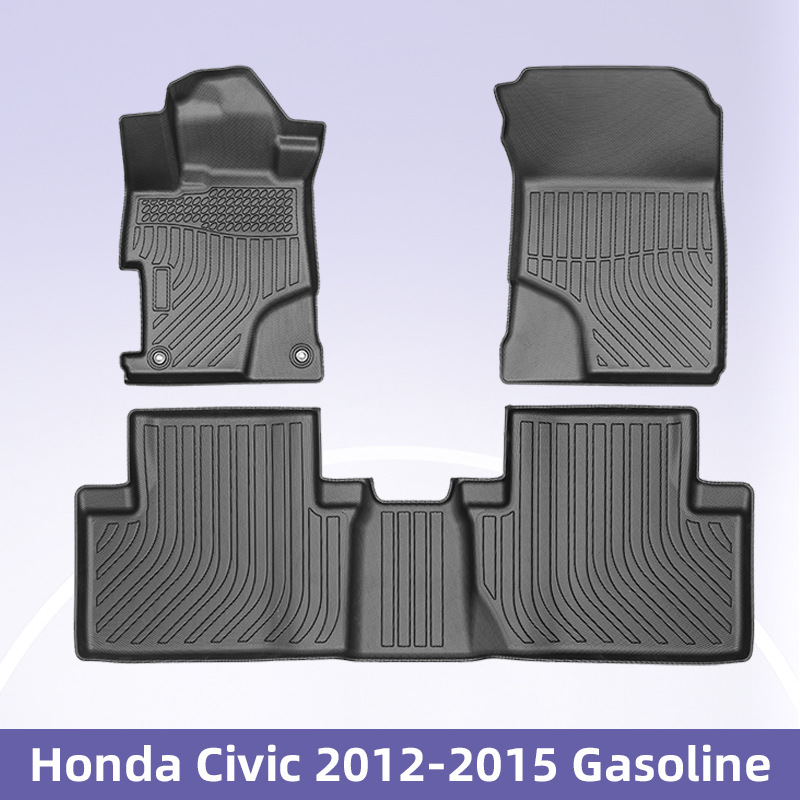 Aplicable a Honda Civic 2012 - 2015 combustible 3D todo el tiempo material TPE almohadilla para los pies almohadilla del maletero