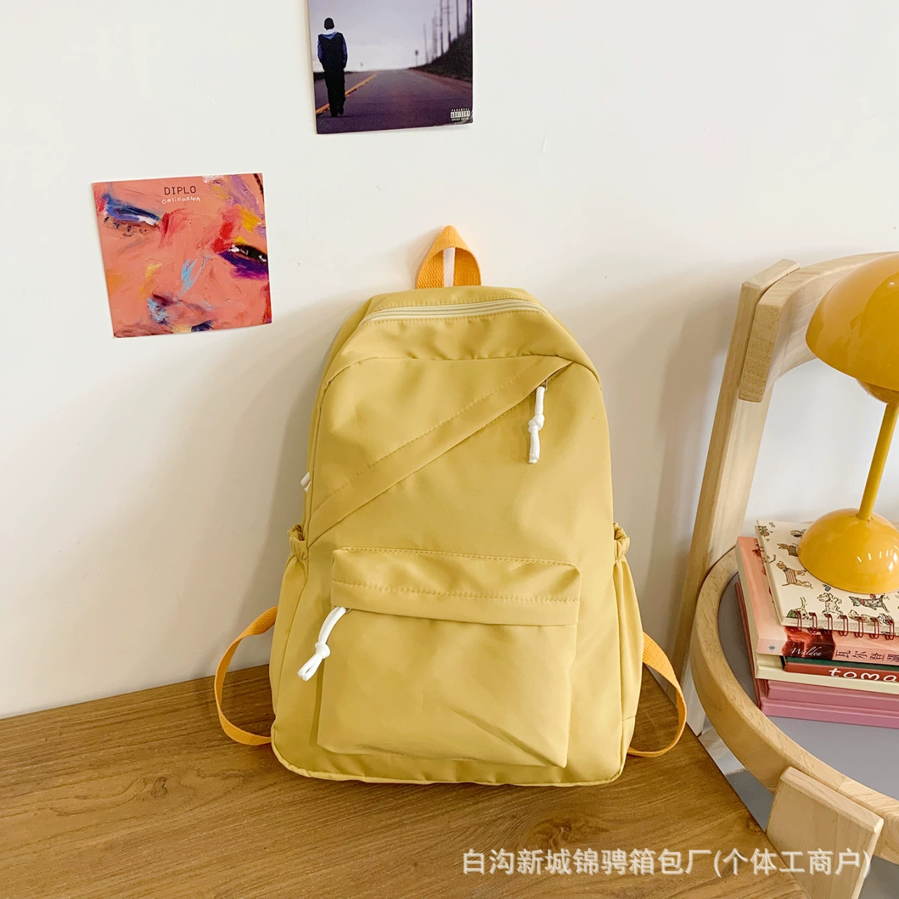 Capacious Japanese fashionable backpack for traveling