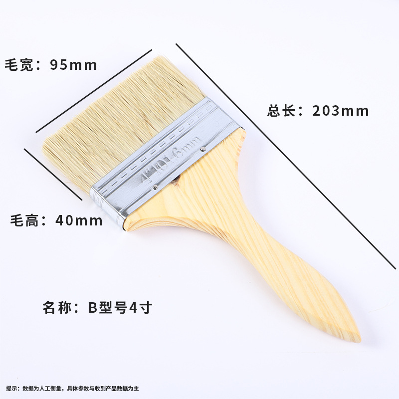 cepillo de pelo industrial cepillo de pintura cepillo de pegamento doméstico cepillo de pintura de pelo suave cepillo de pelo de cerdo cepillo de madera cepillo de barbacoa