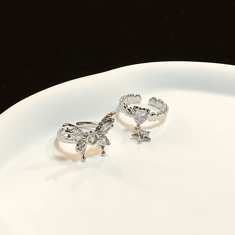 One size brand ring, high-quality style, 2 carat