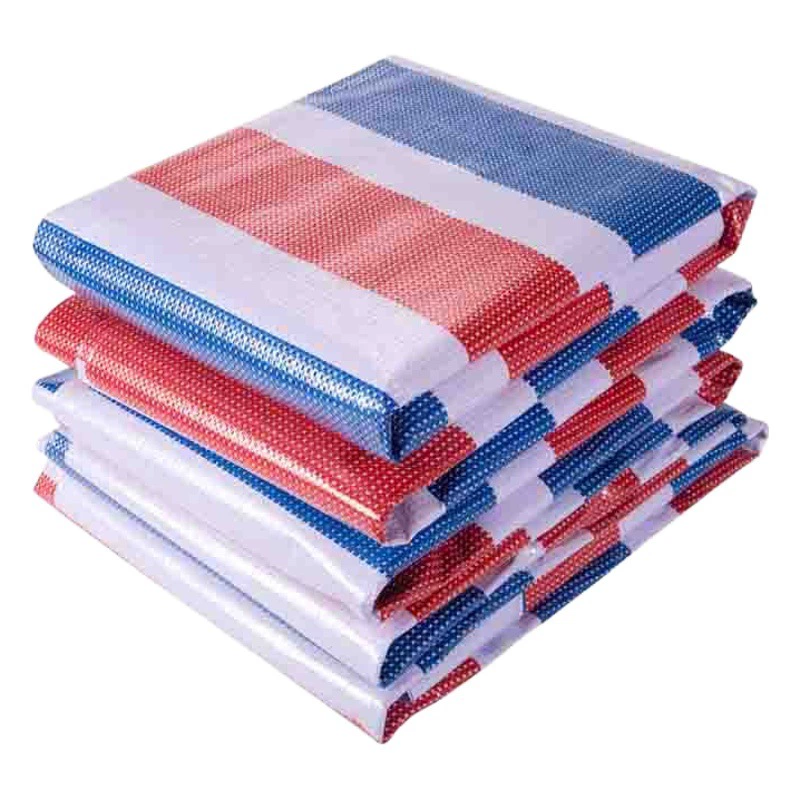 Новый материал полиэтиленовая утолщенная 120 г Антивозрастная ткань для тента Трехцветная пластиковая двухпленочная цветная полосатая ткань Трехцветная ткань