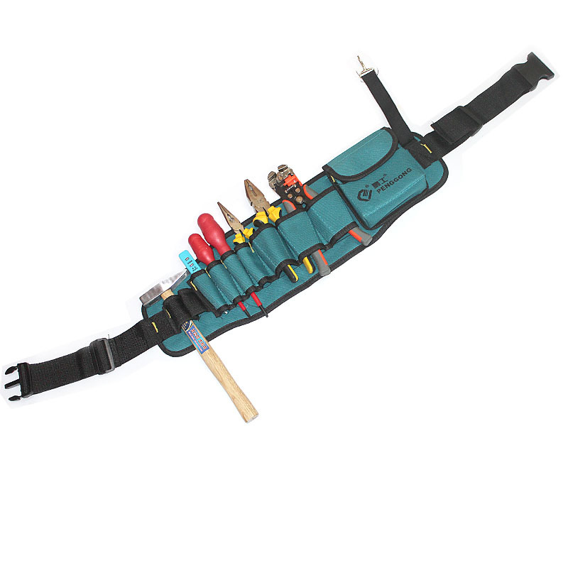 外贸批发 加厚五金工具包腰包 多功能户外电工维修包可调节腰挂包