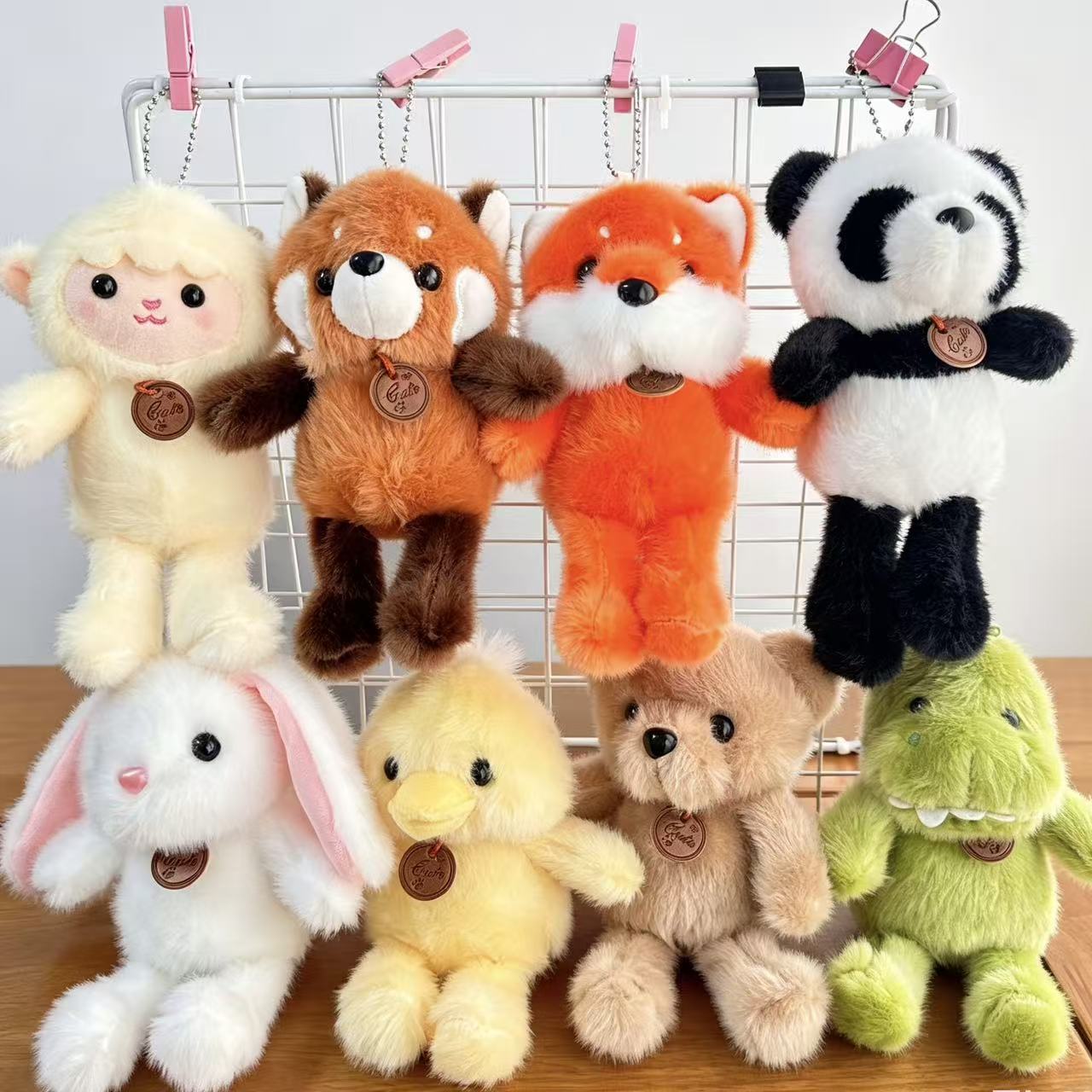 Cuatro pulgadas muñeca de peluche pequeño colgante muñeca llavero muñeca mochila colgante juguete de peluche regalo