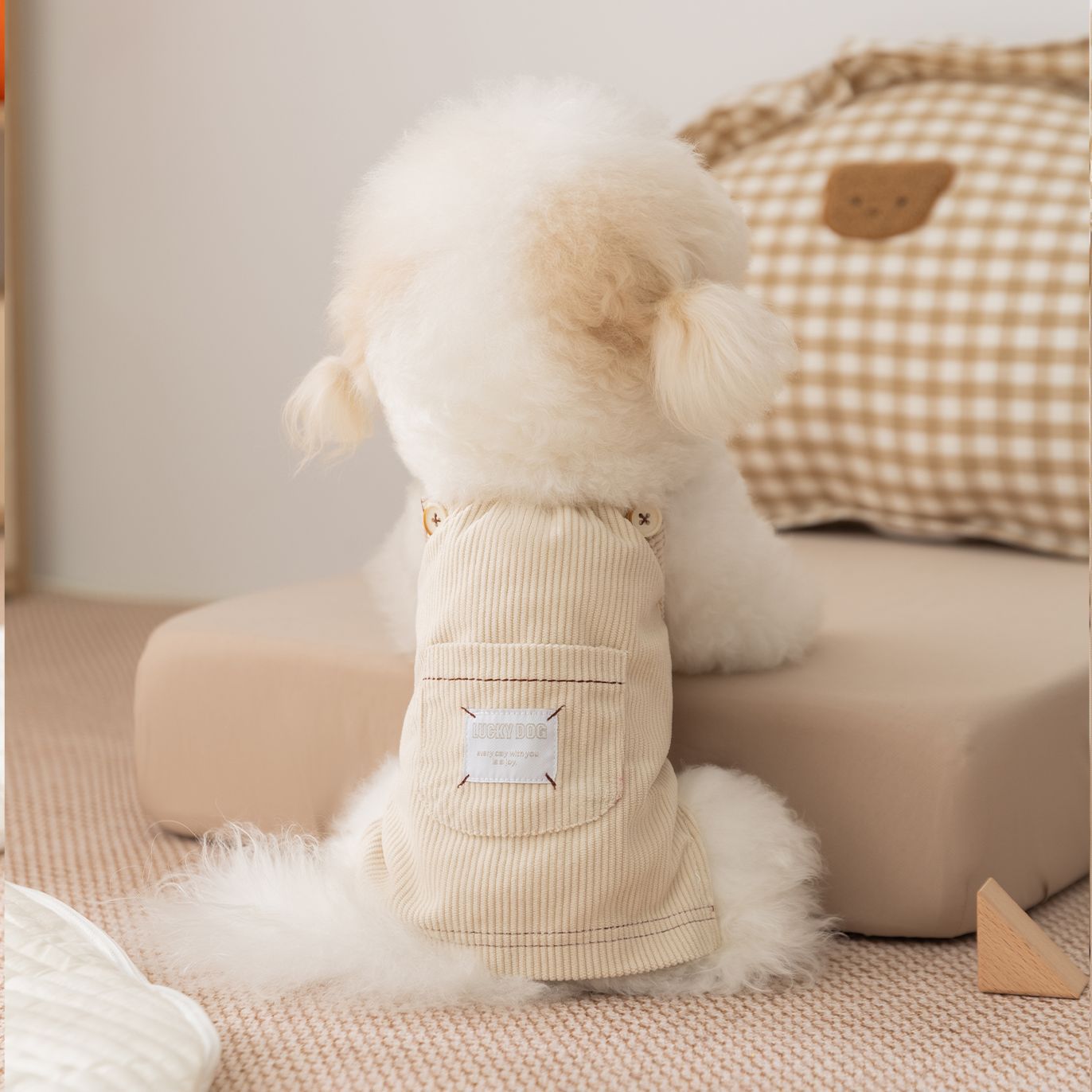 Simple Lucky Puppy Pocket New Otoño Invierno Mascotas Gatos Perros Perros Pequeños y Medianos Ropa