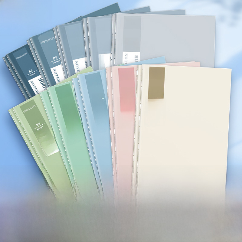 Minimalist Morandi Color A5 Stitched Literary Notebook Lined Journal Thickened B5 Softcover Notebook