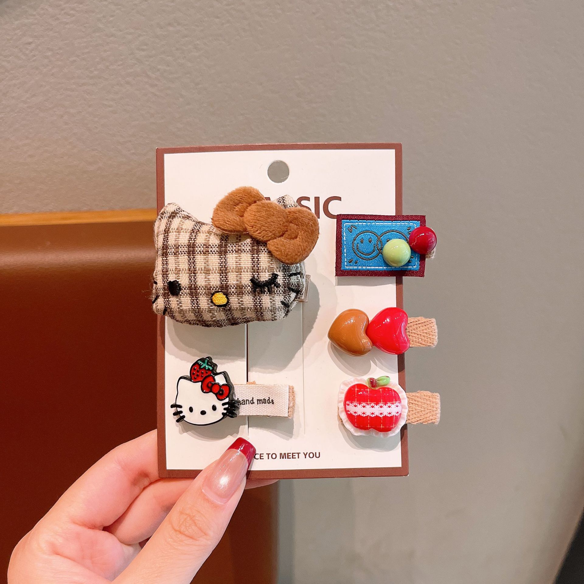 Cute conejo rosa clip de pelo para niños flores BB clip de pelo para bebés clip de pelo para niños clip de pelo para niños toques