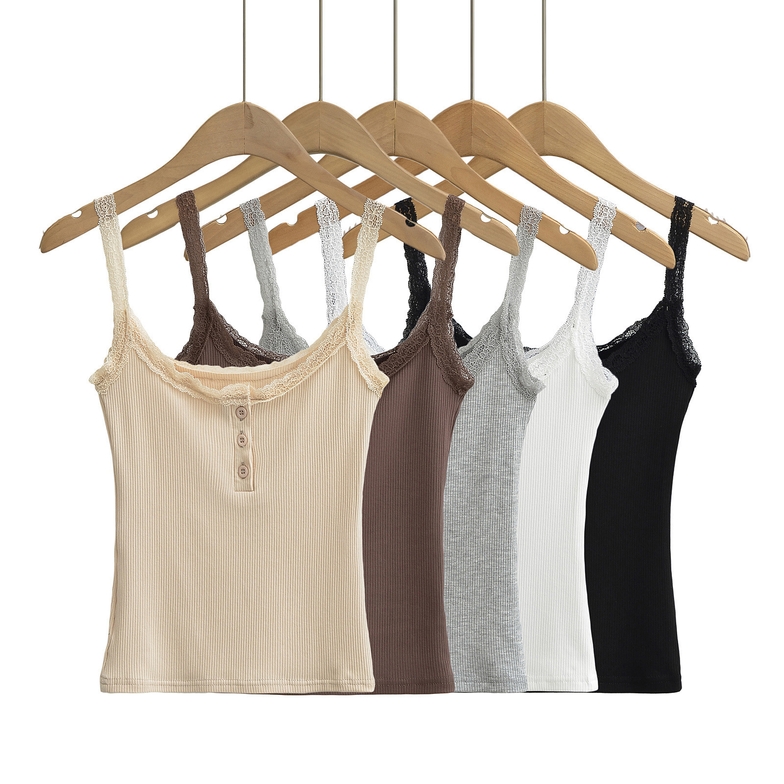 Pure Desire Sexy Lace Slim Fit Camisole Women's 205 Summer New Fashion Vest Top