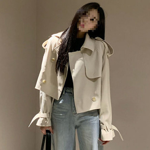 Ys8 Windbreaker Jacket for Women, Spring and Autum New Korean Style, High-End, Loose and Versatile Mid-Length Outwear for Women