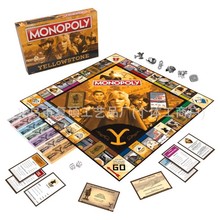 跨境新品Monopoly: Yellowstone黄石大富翁桌游纸牌游戏棋卡牌