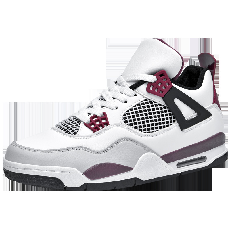 Putian zapatos aj4 zapatos de hombre zapatilla de deporte Qiao 4 París zapatillas de deporte de moda de los hombres y las mujeres zapatos casuales estudiantes transfronterizos caliente