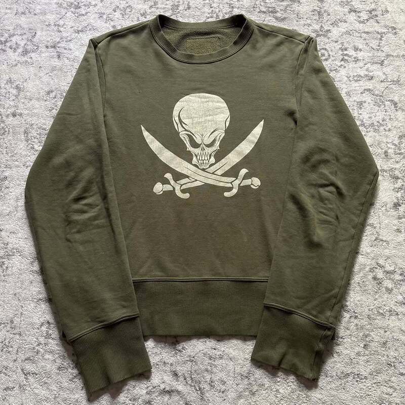 American Street Style Millennium High Street 2000S Retro Style Skull Print Loose Fashion Stylish Niche T-Shirt