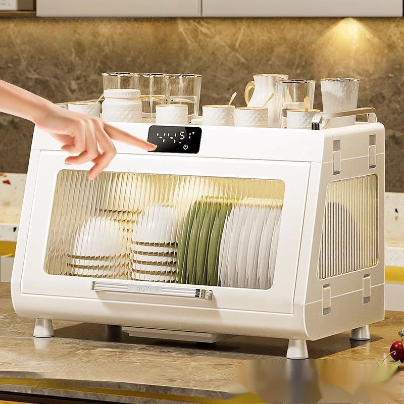 Desktop Disinfection Cabinet Household Drying Fully Automatic All-In-One Mini Kitchen Tableware Small Uv-Free Wipe