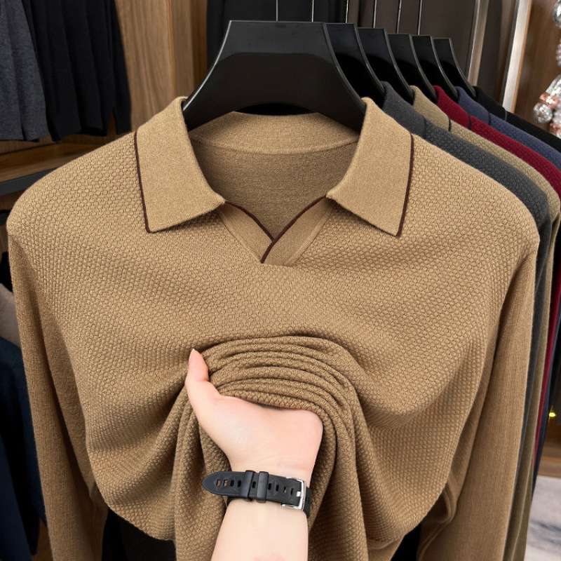 Five and One Cashmere-Blend Seagull Collar Autumn/Winter New Style Middle-Aged Men's Sweater Knitwear 2025 Autumn Base Layer Top Five and One Cashmere-Blend Seagull Collar Autumn/Winter New Style Middle-Aged Men's Sweater Knitwear 2025 Autumn Base Layer Top