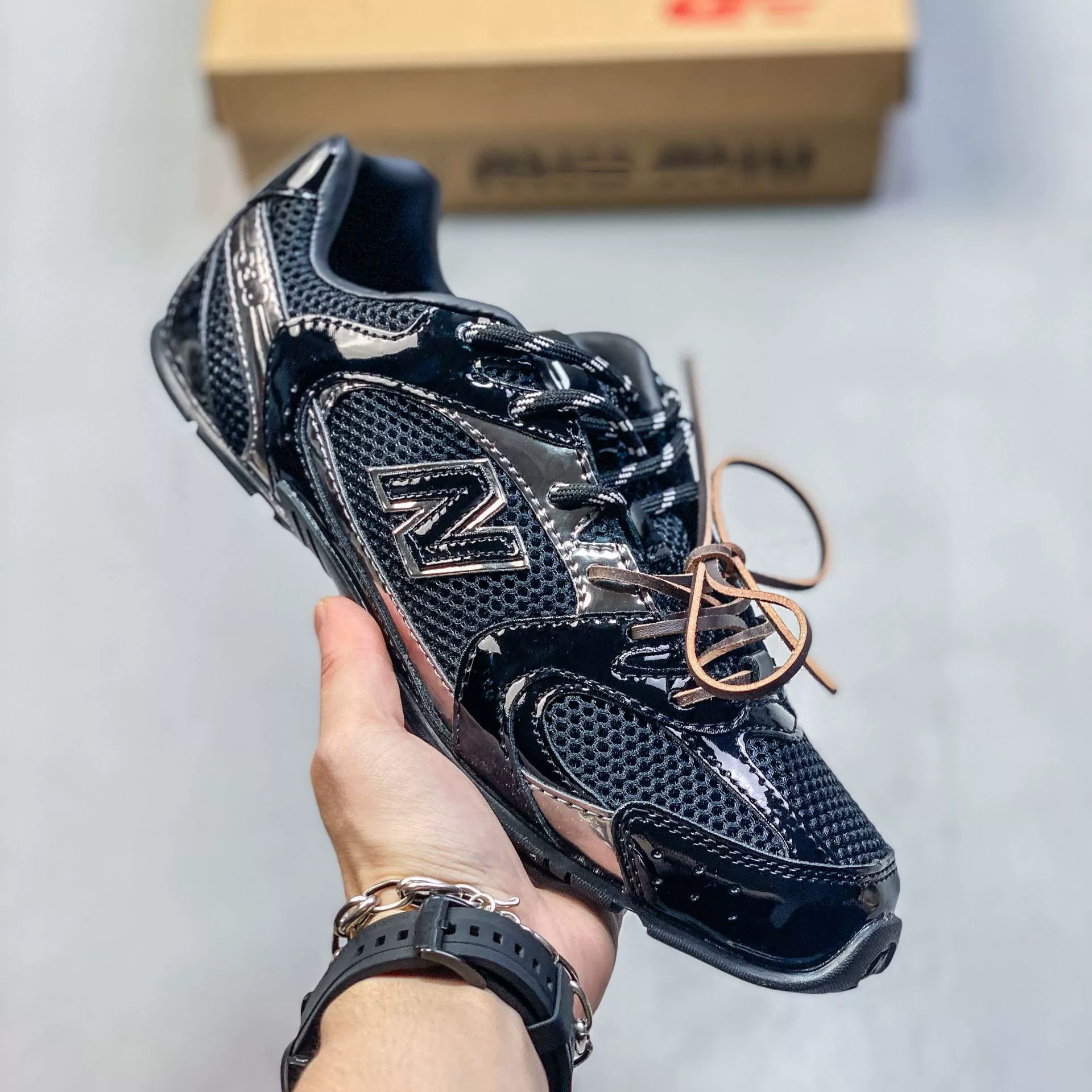 Женские кроссовки (Pure Origin NB530 Miu Deshu) дышащая сетка, ретро повседневные для бега
