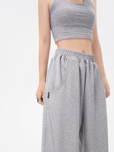 American sweatpants women's spring and autumn overalls banana pants jazz casual pants loose wide-leg pants