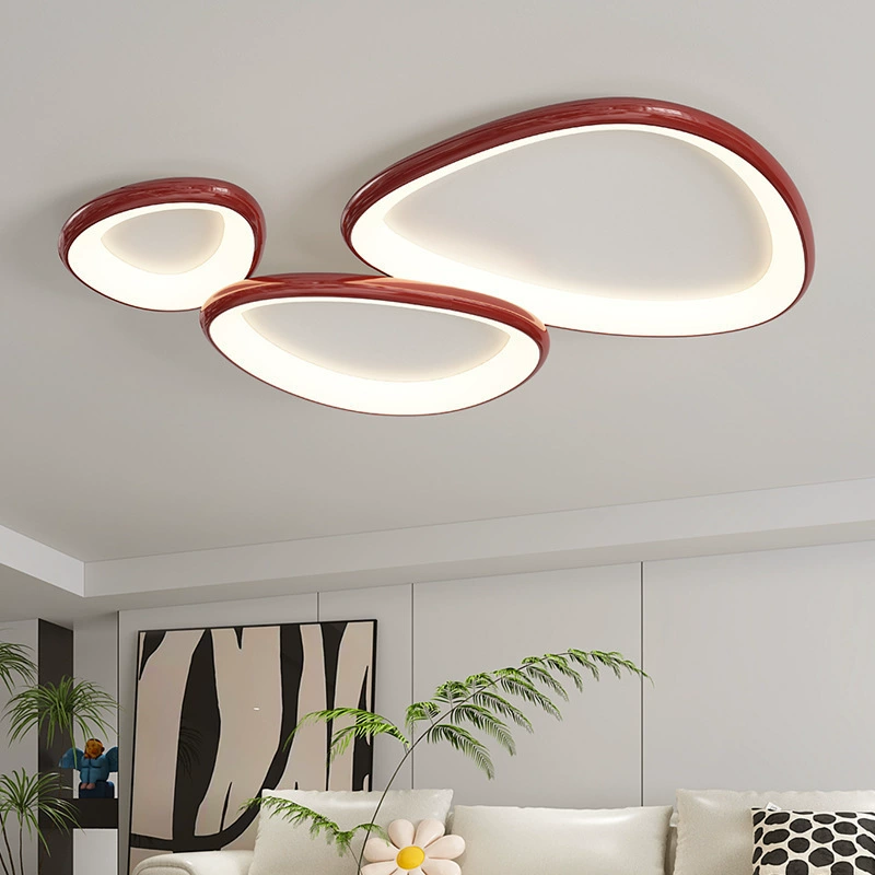 Modern and minimalistic cream ceiling light, creative lights for living room, lamp, light luxury style, comfortable light spectrum, eyes protection