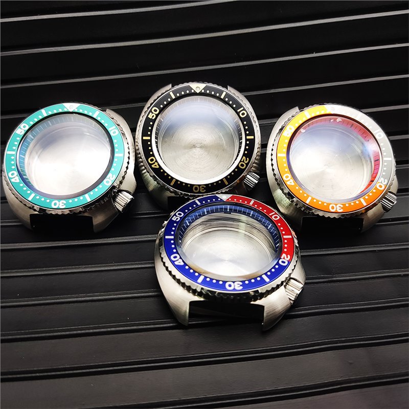 Stainless Steel Case Sapphire Substitute SKX007 Large Abalone Seiko Watch Case NH35A/NH36A Heart Stainless Steel Case Sapphire Substitute SKX007 Large Abalone Seiko Watch Case NH35A/NH36A Heart