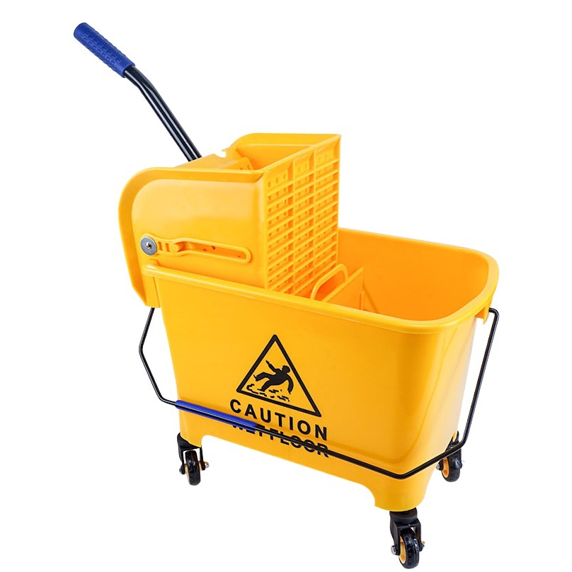 Cubo de fregona con prensa de agua, comercial y doméstico, limpieza de pisos