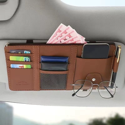 and ticket holder, stylish and – Multimediya və saxlama aksesuarları - upgraded-version-leather-with-zipper-brown-clearance-discount